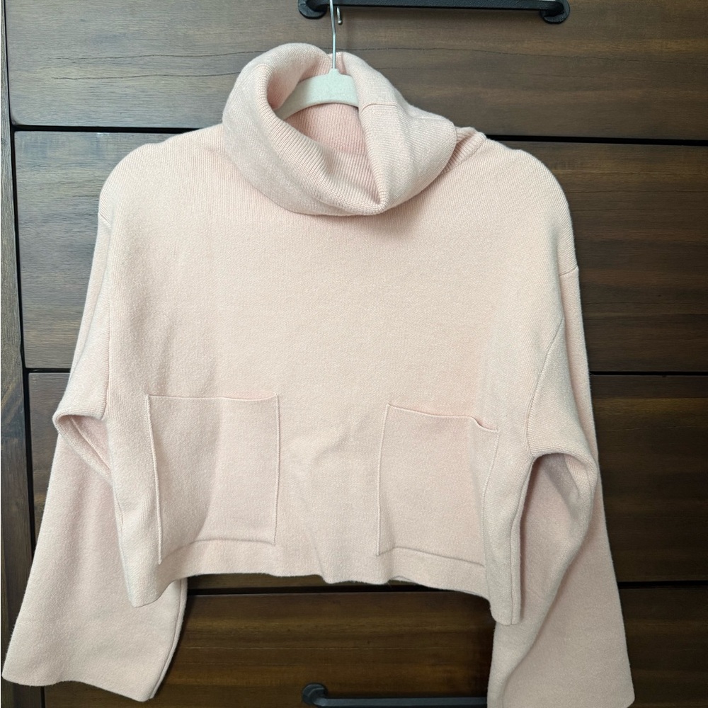 Mango Soft Pink Knit Top